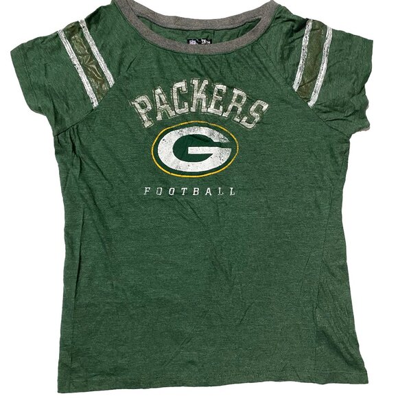 Green Bay Packers Women’s Tee Size L – NFL Team Apparel 1st & Fashion Collection - Picture 1 of 4